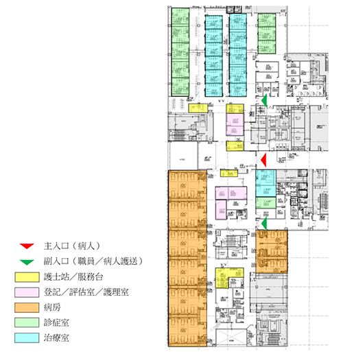 日間病房模組布局圖