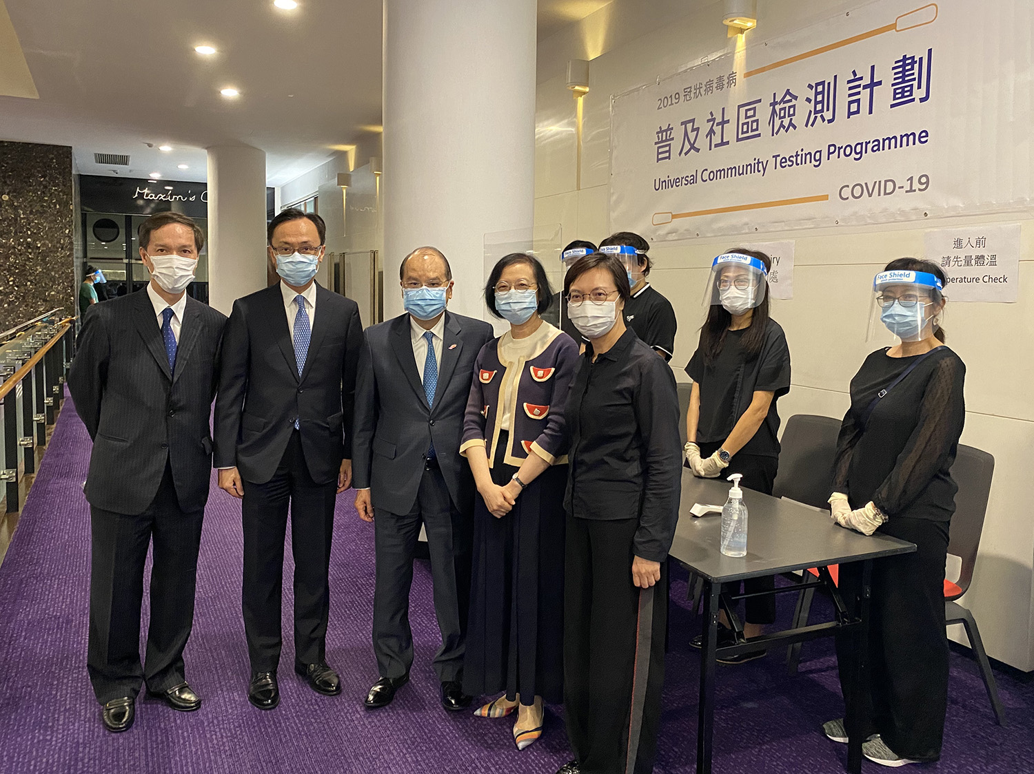 CS visits Community Testing Centre at City Hall (31.8.2020)