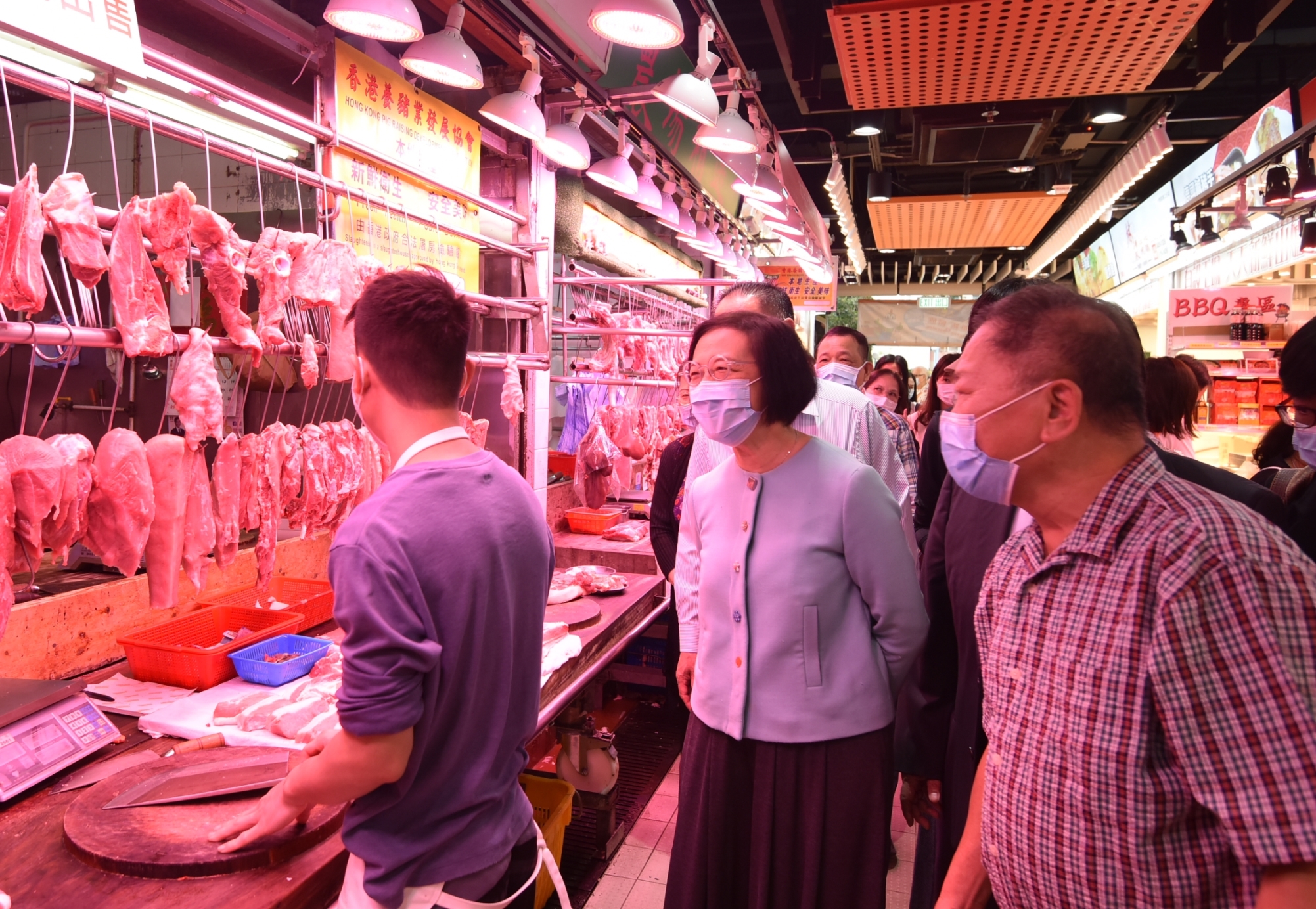 食物及衞生局局長視察大圍街市及食環署天幕街市 (19.11.2020)