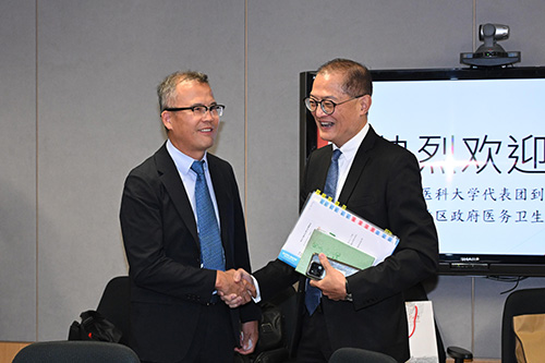 Secretary for Health meets Southern Medical University delegation (with photos)