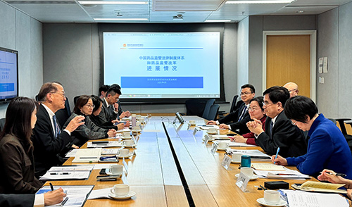 Secretary for Health meets Deputy Commissioner of National Medical Products Administration
